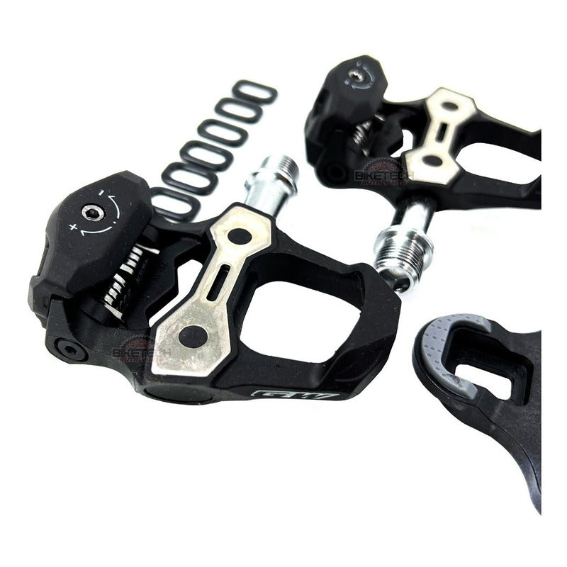 Pedales De Ruta Carbono Gw Zp-110 Livianos Negro