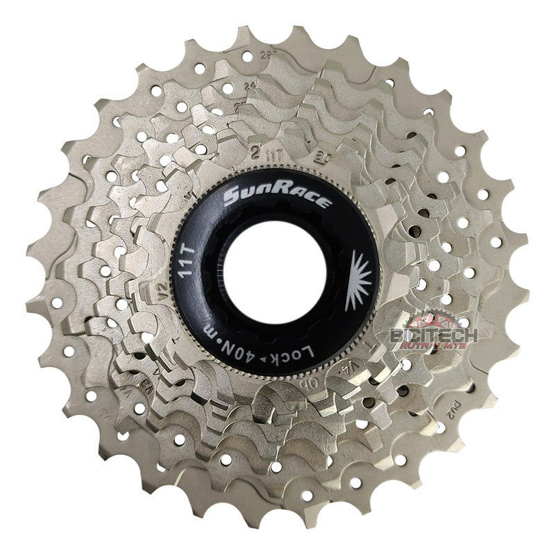 Pacha 10 Vel Sunrace Rs1 Bicicleta D Ruta Compatible Shimano