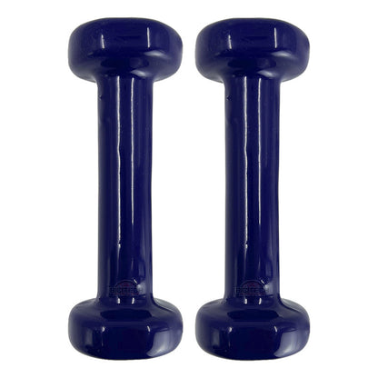 Juego De Pesas Mancuernas 1lb Encauchetada Sportfitness Color Violeta Oscuro