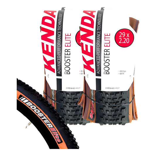 2 Llantas Kenda Mtb 29 Booster Elite 29x2.20 Cara Café Marrón