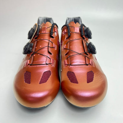 Zapatillas Ciclismo Gw Bicicleta De Ruta Doble Boa Burgundy