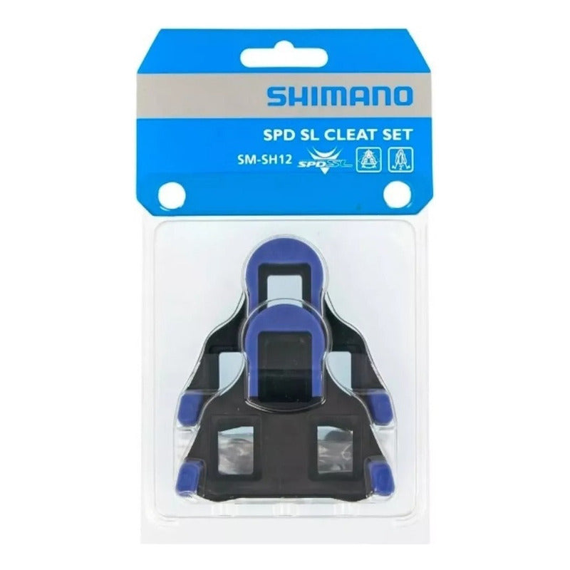Placas De Ruta Shimano Sm-sh12 Azul 2