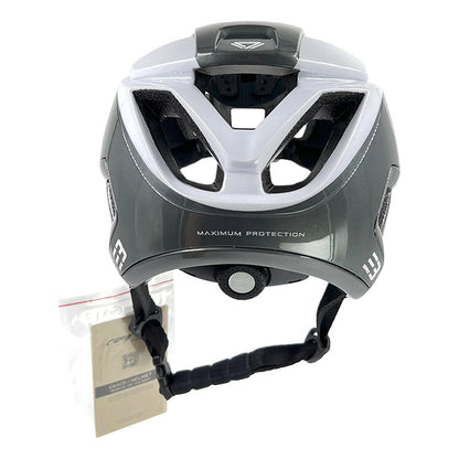 Casco Bicicleta Gw E3 Enduro Mtb Blanco Plateado Talla M