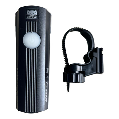 Linterna Cateye Delantera Alta Intensidad 400 Lúmenes Negro