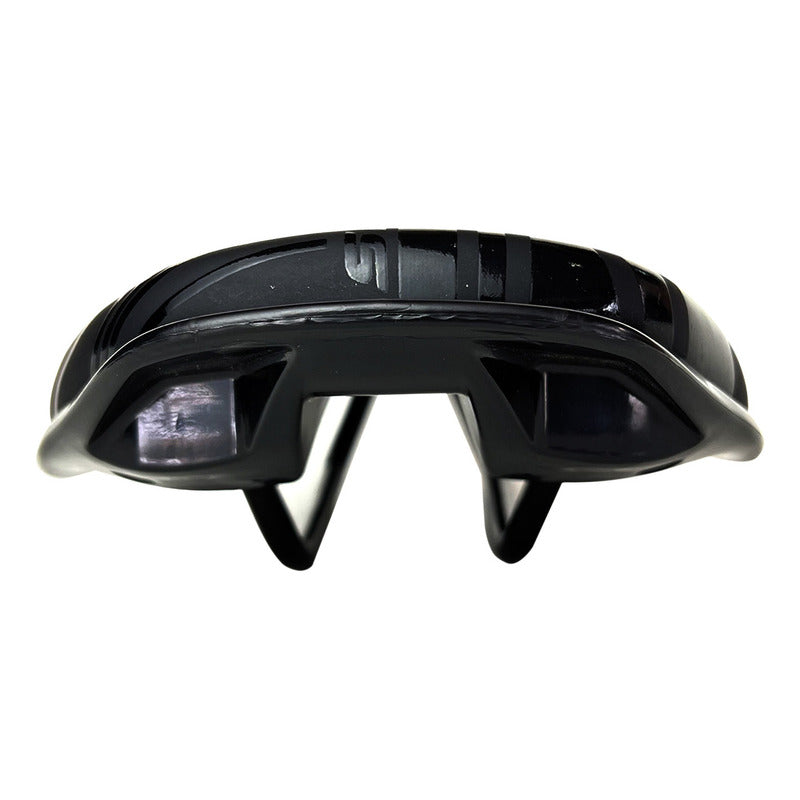 Sillín Antiprostatico Gel Spark Negro Para Bicicleta Mtb Y Ruta 142mm