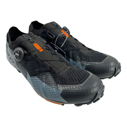 Zapatillas Mtb Dmt Km1 Gris Naranja Boa Suela Carbono