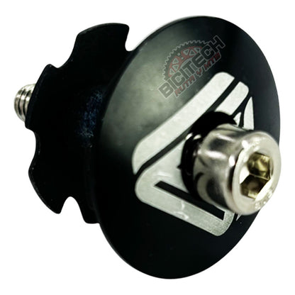 Juego Dirección Bicicleta Gw 1-1/8 Copas  Integrado Negro Plateado