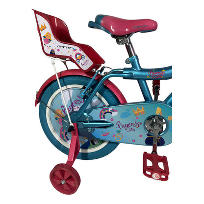 Bicicleta Niña Gw Princess Story R 16 Ruedas Apoyo 4-7 Años Turqueza/rosado 16