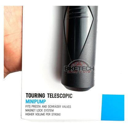 Mini Bomba Pro Telescópica120psi Inflador Bicicleta Mtb Ruta Negro