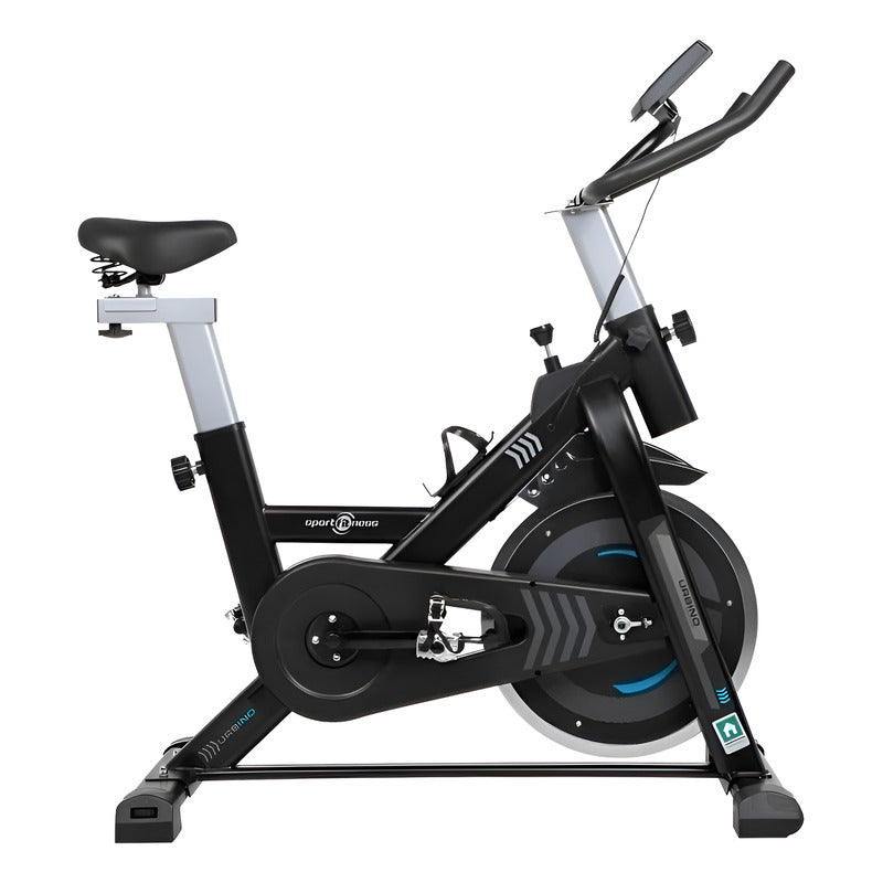 Bicicleta Spinning Urbino Sportfitness Banda Gym Estatica Negro