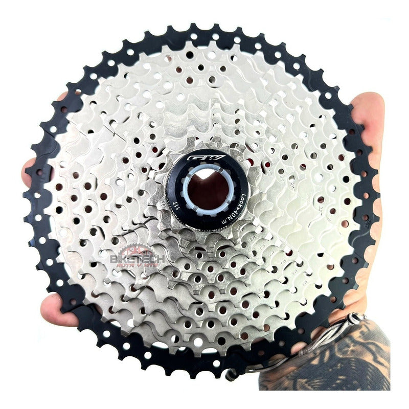 Pacha Cassette 11 Velocidades Gw 11-46 Piñones - Gris Con Negro - 11 - 46