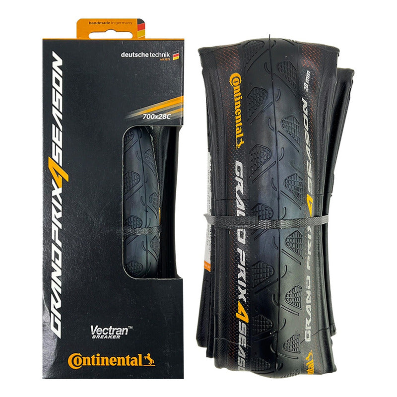 Llanta Ruta Continental 700x28 Grand Prinx 4 Estaciones Negro
