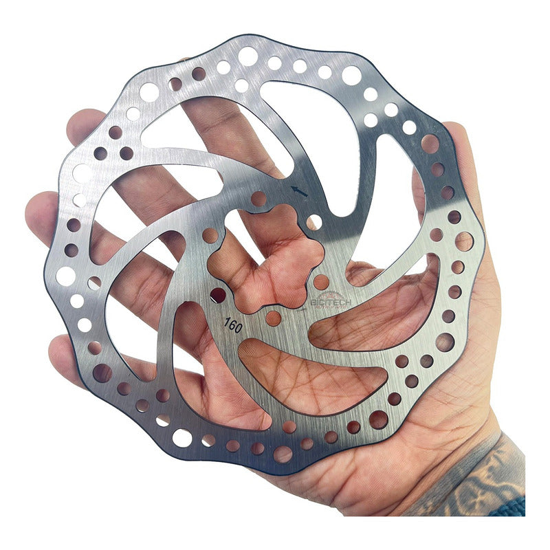 Disco Tektro 6 Tornillos 160mm Compatible Con Shimano, Sram  Plateado