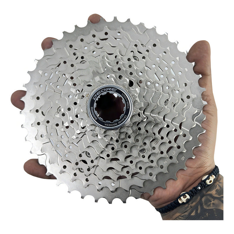 Pacha Cassette Shimano Deore M4100 10 Velocidades 11-42 Mtb - Plateado - 11 - 42 Plata
