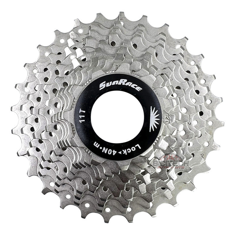 Pacha Sunrace 11v 11-28 Piñones Compatible Shimano Ruta 11 28 Gris