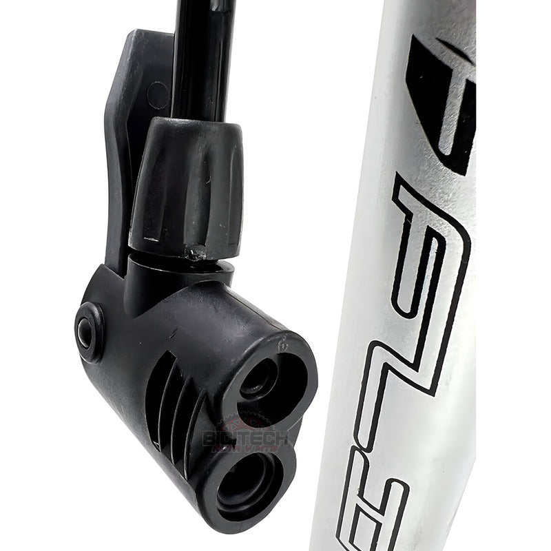 Inflador Manual Flip 320q Bicicleta Moto Schrader Presta 120 Psi