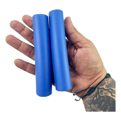 Mangos De Bicicleta Mtb Spark Azul Silicona Puños Cómodos