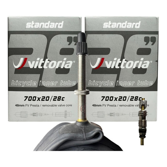 Kit De 2 Cámaras 700x20/28 Vittoria Valvula Presta Removivel