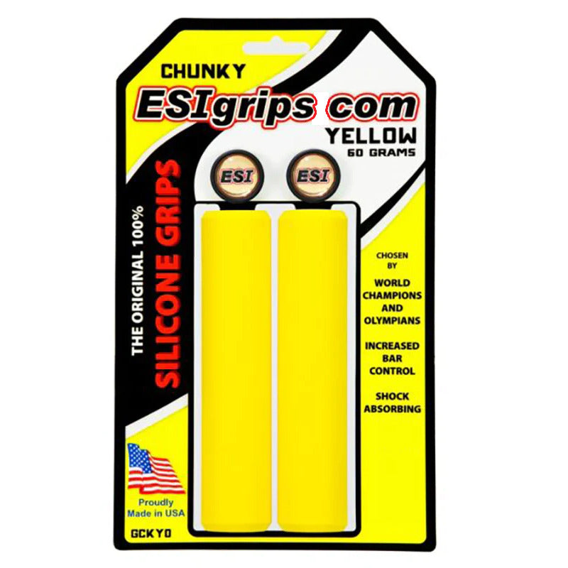 Mangos De Bicicleta Esi Grips Chunky Amarillo Mtb