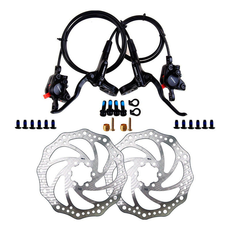 Frenos Hidráulicos Shimano Mt200 Altus + Discos 6 Tornillos