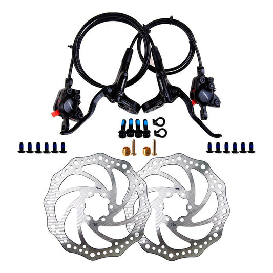 Frenos Hidráulicos Shimano Mt200 Altus + Discos 6 Tornillos