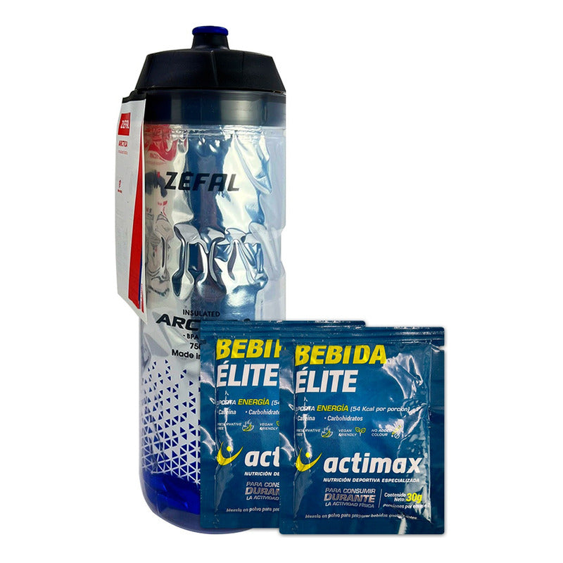 Caramañola Zefal Termica 750ml + 2 Bebidas Elite Hidratantes
