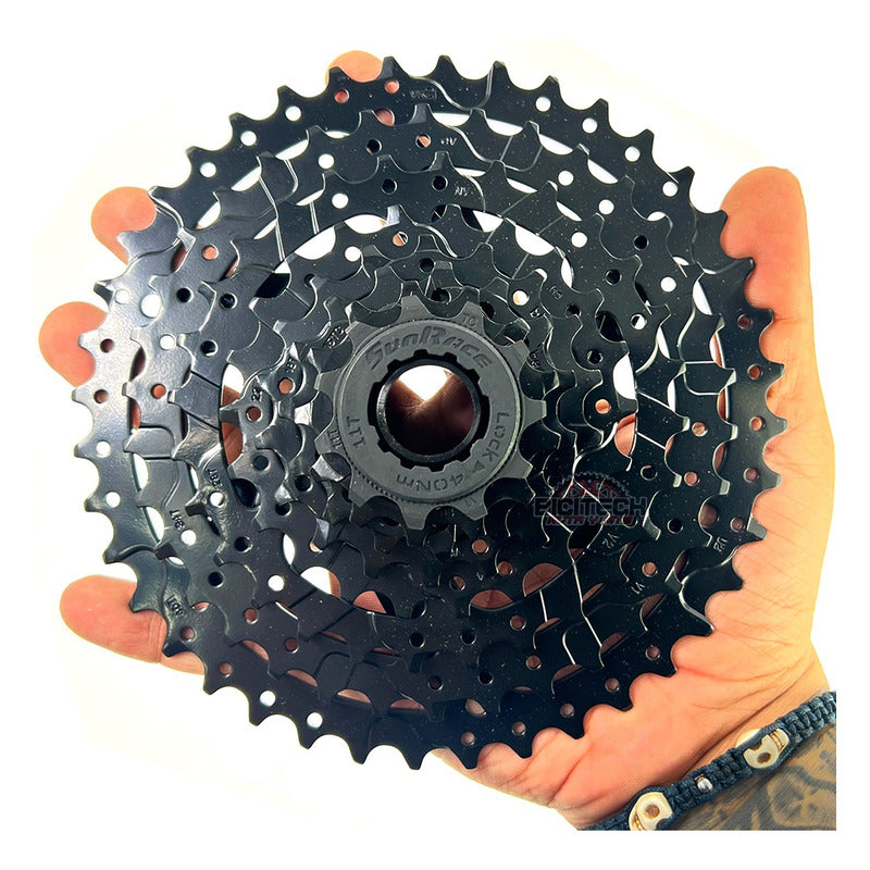 Cassette Sunrace Cs M680 11-40 De 8 Velocidades - Negro - 11 - 40