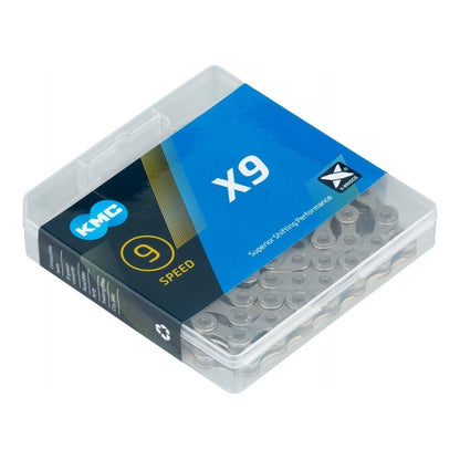 Cadena Kmc X9 9v 18v 27v C/cierre Mtb Ruta 116 Esl - Celero