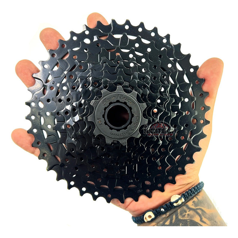 Pacha De 9 Velocidades Sunrace 11-40 Casette M980 9v Mtb Negro