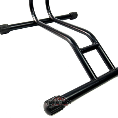 Soporte De Piso Para Cualquier Bicicleta En Acero Negro