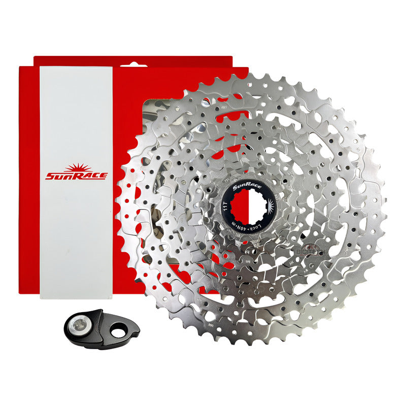 Pacha Sunrace 9v Cassette 11-50 + Extensión De Uña Gris