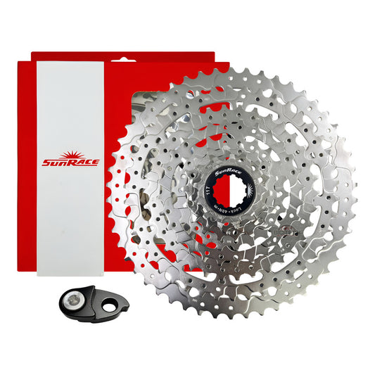 Pacha Sunrace 9v Cassette 11-50 + Extensión De Uña Gris