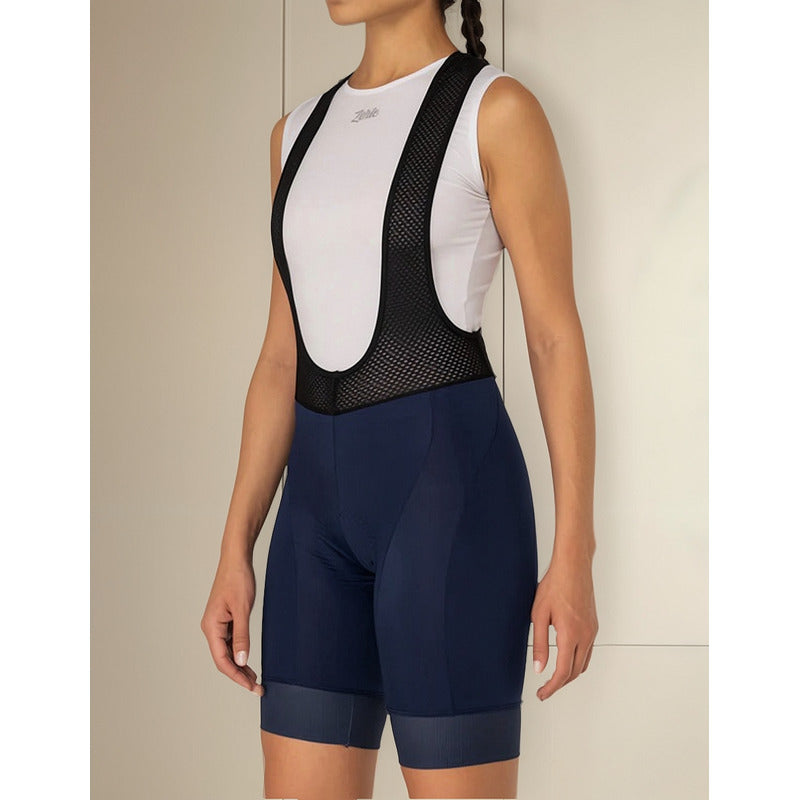 Licra Pantaloneta Con Badana Ciclismo Zerie Mujer Tirantas