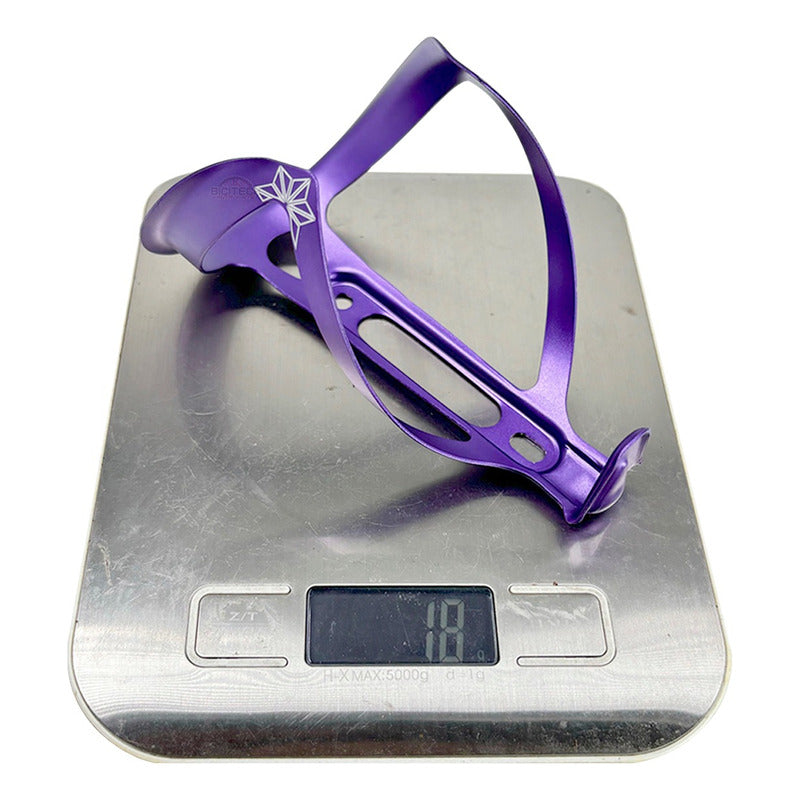 Porta Caramañola Ciclismo Supacaz Fly Morado 18g Aluminio Violeta