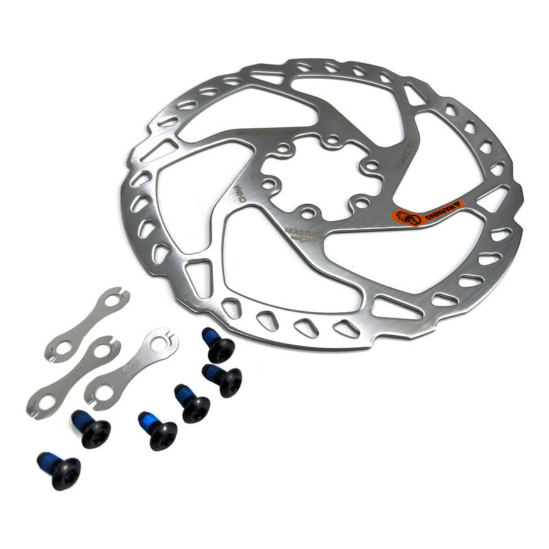 Disco 6 Tornillos - Rotor Shimano Sm-rt66 De 160mm Slx/deore Plateado