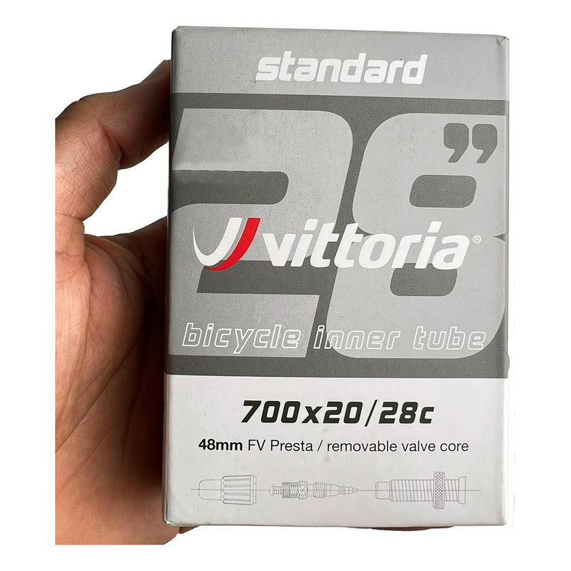 Kit De 2 Cámaras 700x20/28 Vittoria Valvula Presta Removivel