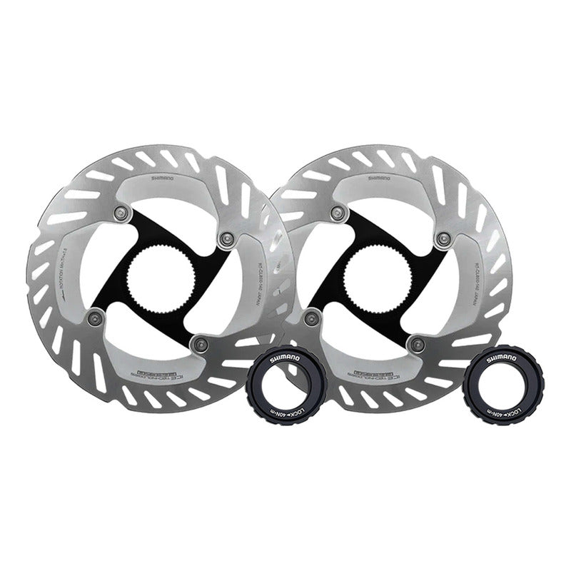 Discos De Freno Shimano Cl800 Ice Tech Centerlock Rotores 160mm Gris