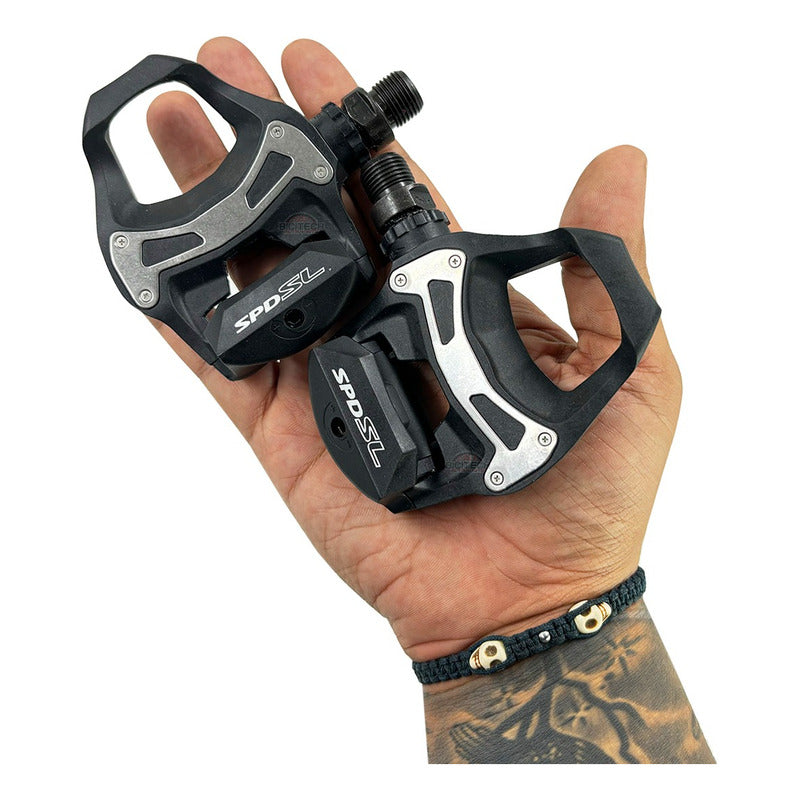 Pedales Shimano Tiagra Ruta R550 Con Calas