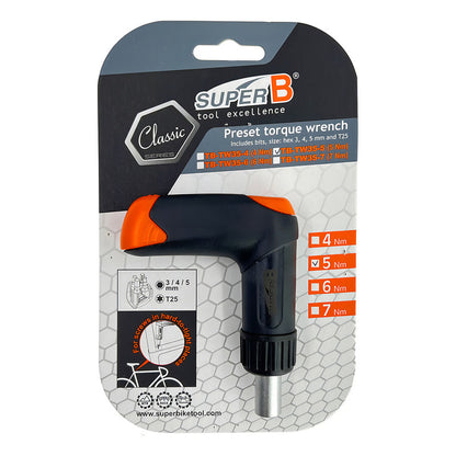 Herramienta Torquímetro Bicicleta Super B Tb-tw35-5 5nm Punta Hexa Torx