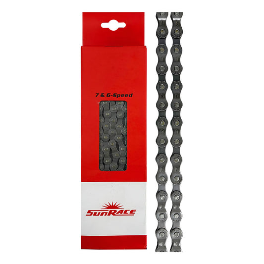 Cadena 6/ 7 Velocidades Sunrace M54 Compatible Con Shimano Gris