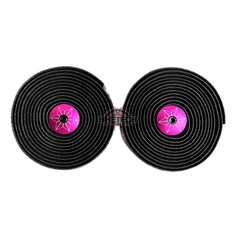 Cinta Manubrio Bicicleta Ruta Supacaz Negro Rosado