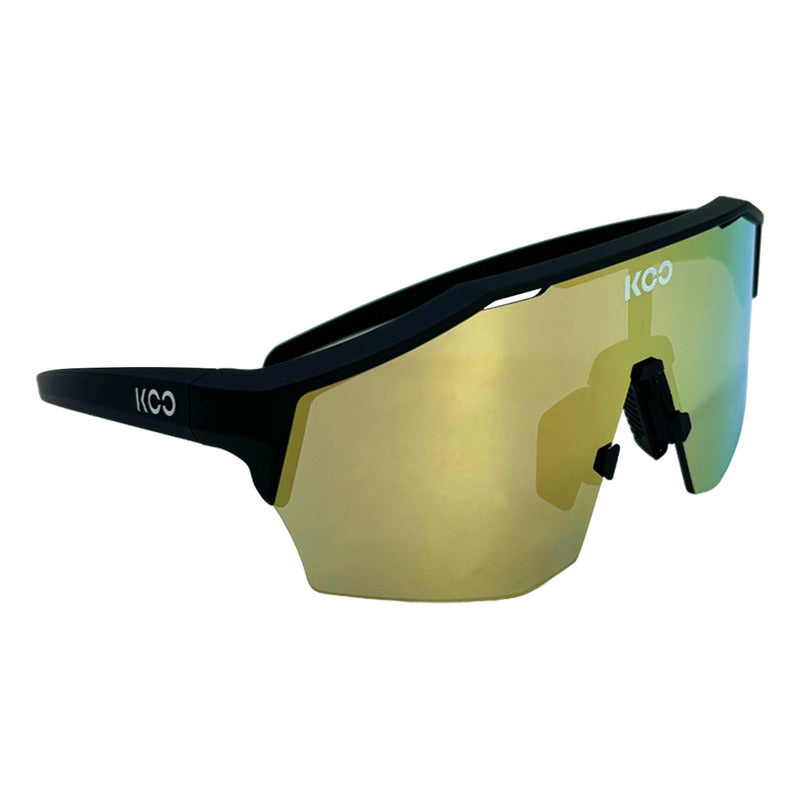 Gafas Deportivas Koo Alibi Lentes Ciclismo Negro Dorado Uv400