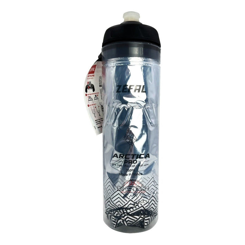 Caramañola Termo Ciclismo Zefal Arctica Pro 750ml Bpa Free Plateado