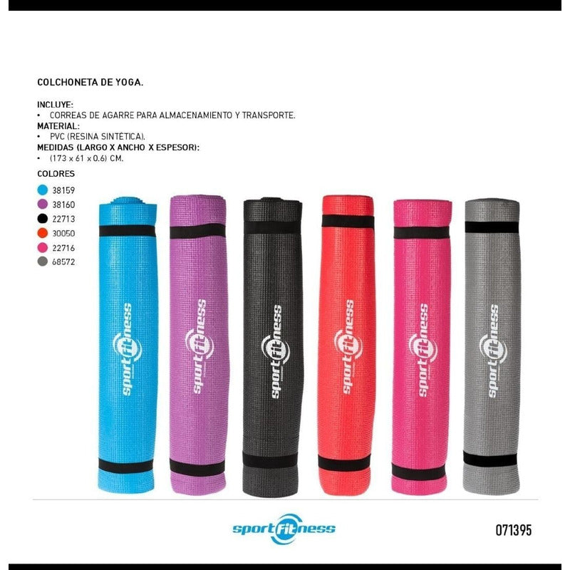 Colchoneta Plegable Sportfitness Gimnasio Yoga Resistente