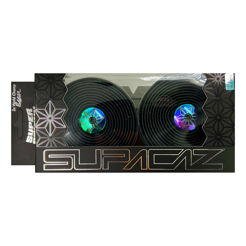 Cinta Manubrio Bicicleta Ruta Supacaz Negro Tornasol