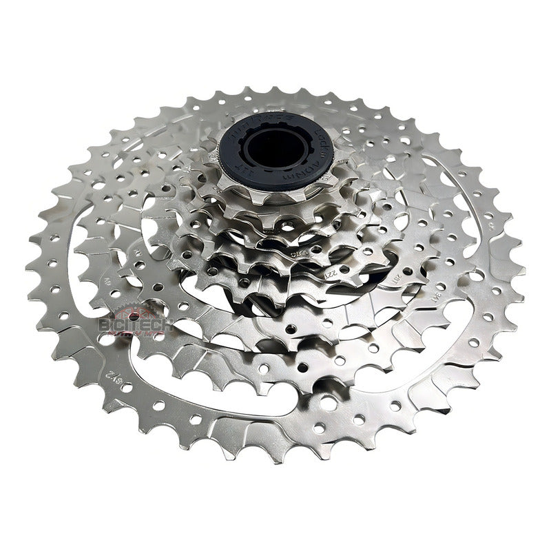 Cassette Sunrace M680 8 Velocidades 11-42t Plateado Para Mtb