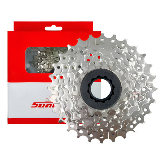Pacha De 9 Velocidades Sunrace M96. 11-28 Cassette Ruta - Plateado - 11 - 28