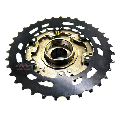 Pacha 7 Velocidades Shimano Megarange 14 34 Rosca Protector Marrón 14 34