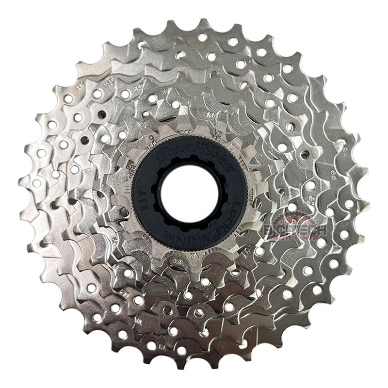 Pacha De 9 Velocidades Sunrace M96 11-32 Cassette Ruta - Plateado - 11 - 32